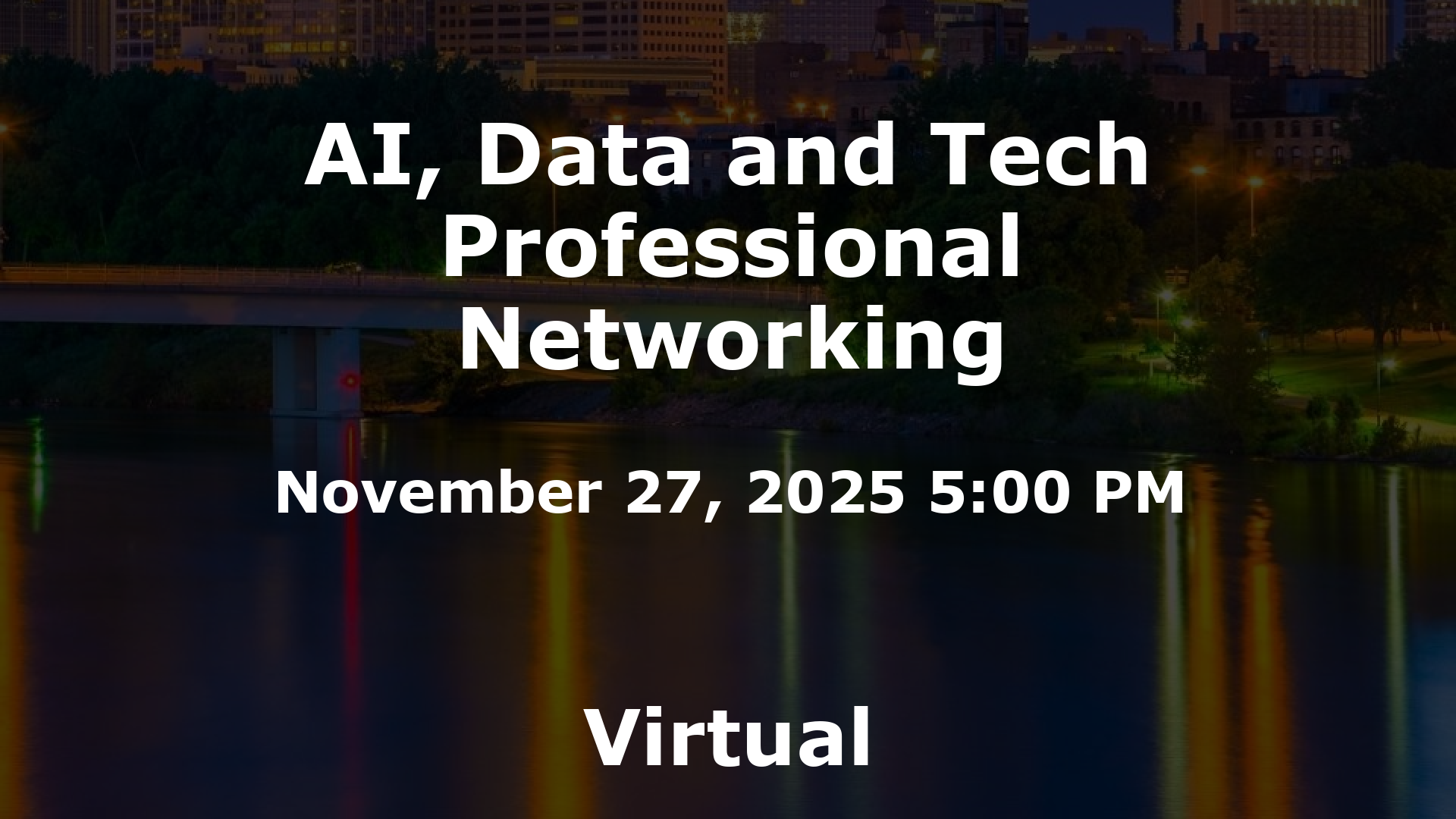 AI, Data and Tech Professional Networking event image